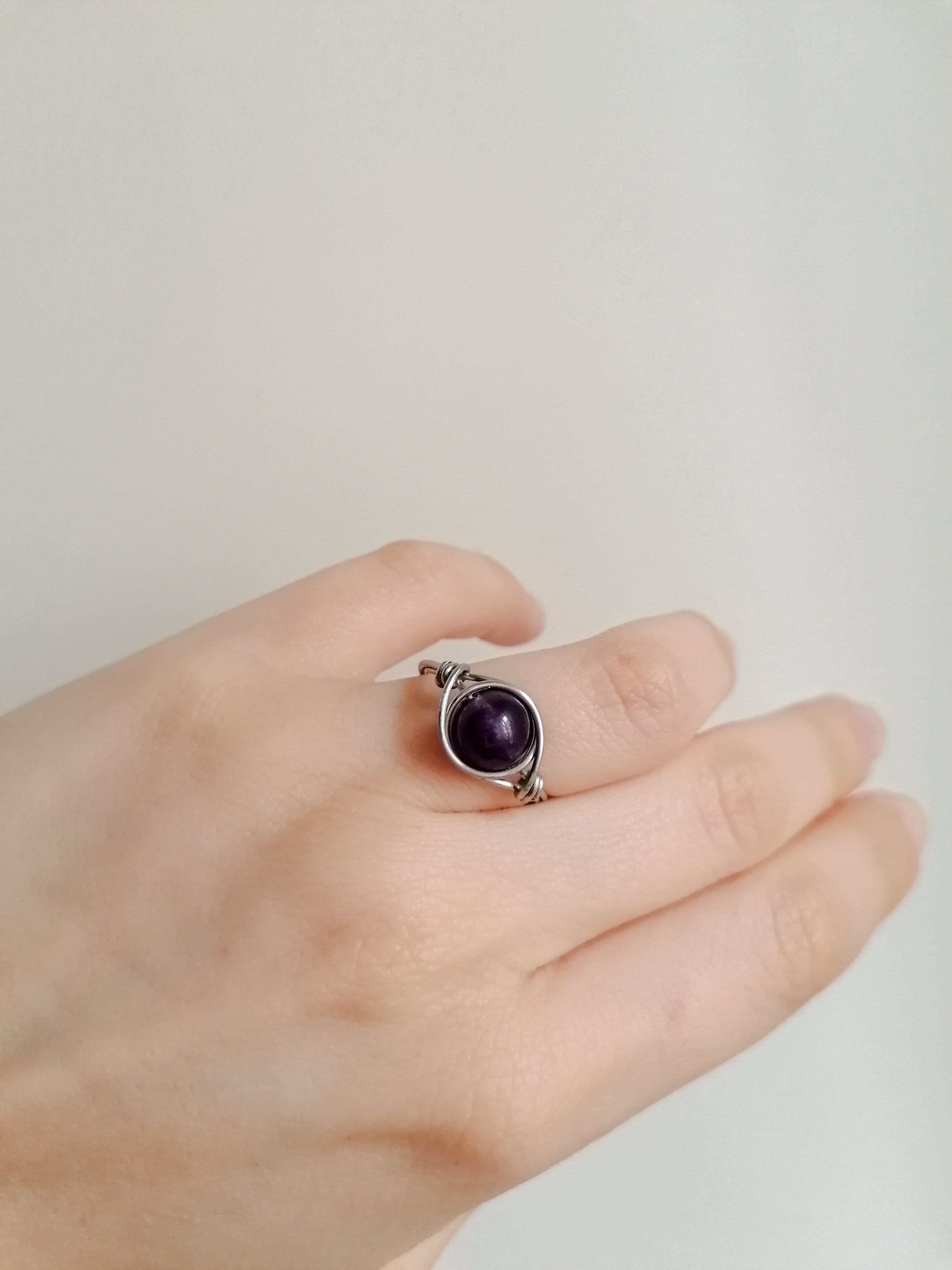 Anello pianeta ametista