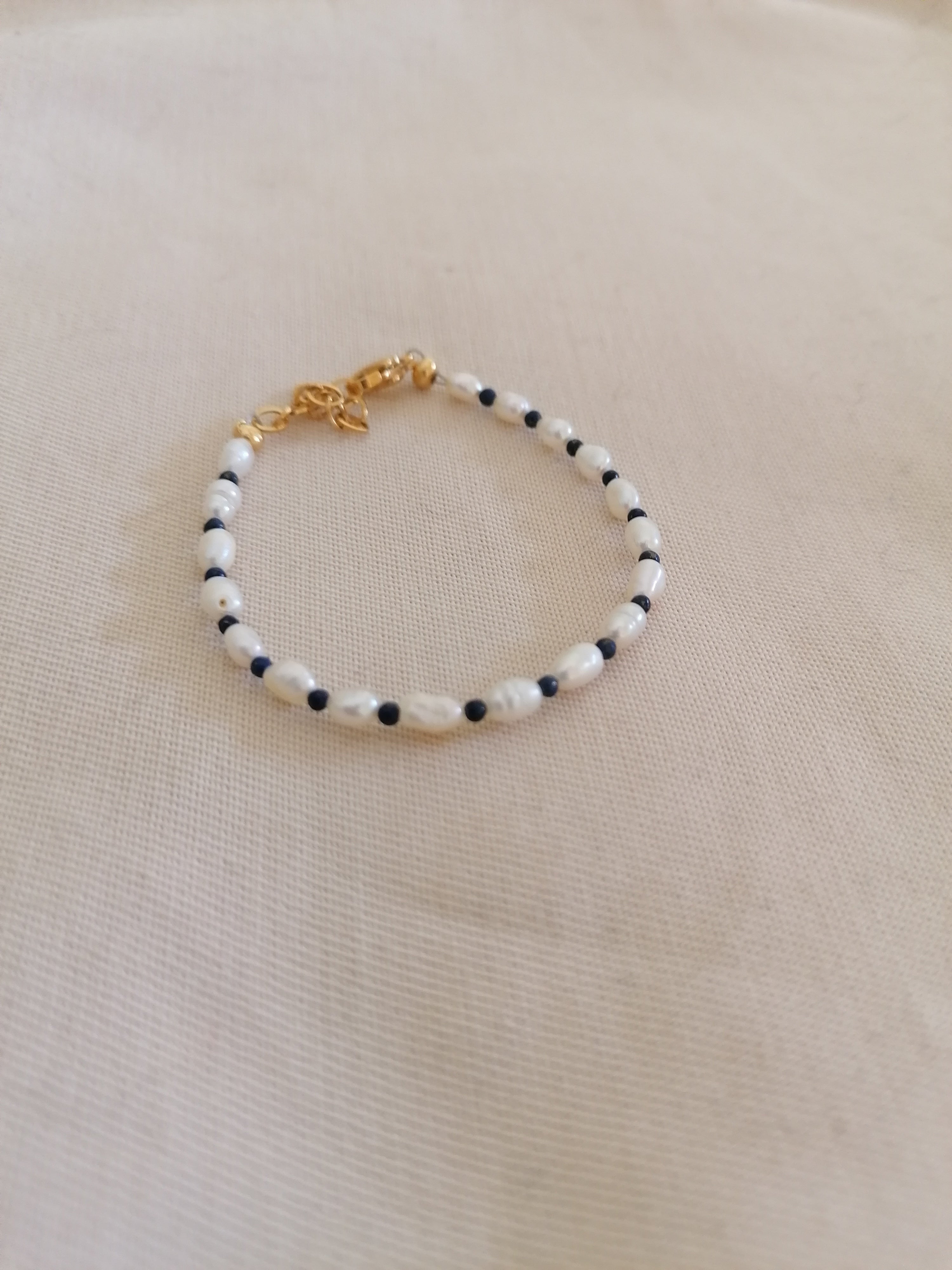 Bracciale perle lapis