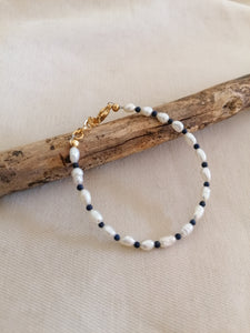 Bracciale perle lapis